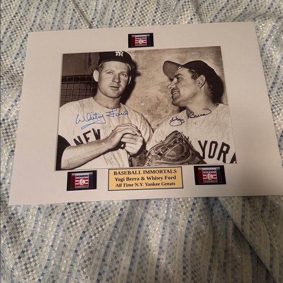 - Signed New York Yankees Photo Yogi berra Whitey Ford